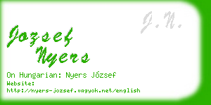 jozsef nyers business card