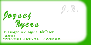 jozsef nyers business card